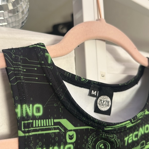Techno Cropped Top - Picture 3 of 6